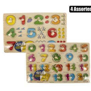 Wooden Number Push-In Puzzle